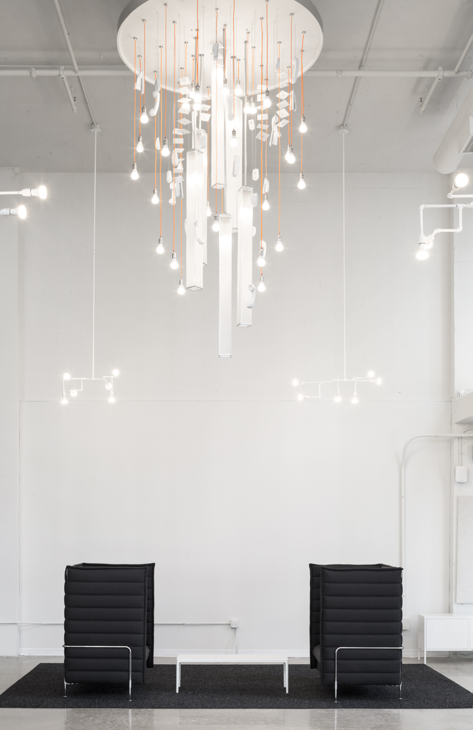 Commercial Interior with Chandelier