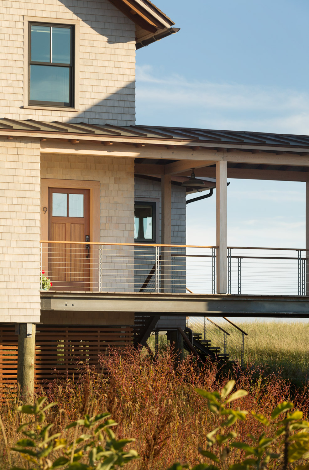 Beach House With Walkway